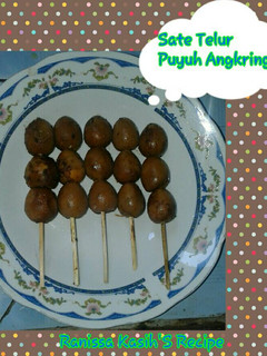 Foto resep Sate Telur Puyuh Angkringan....🍡