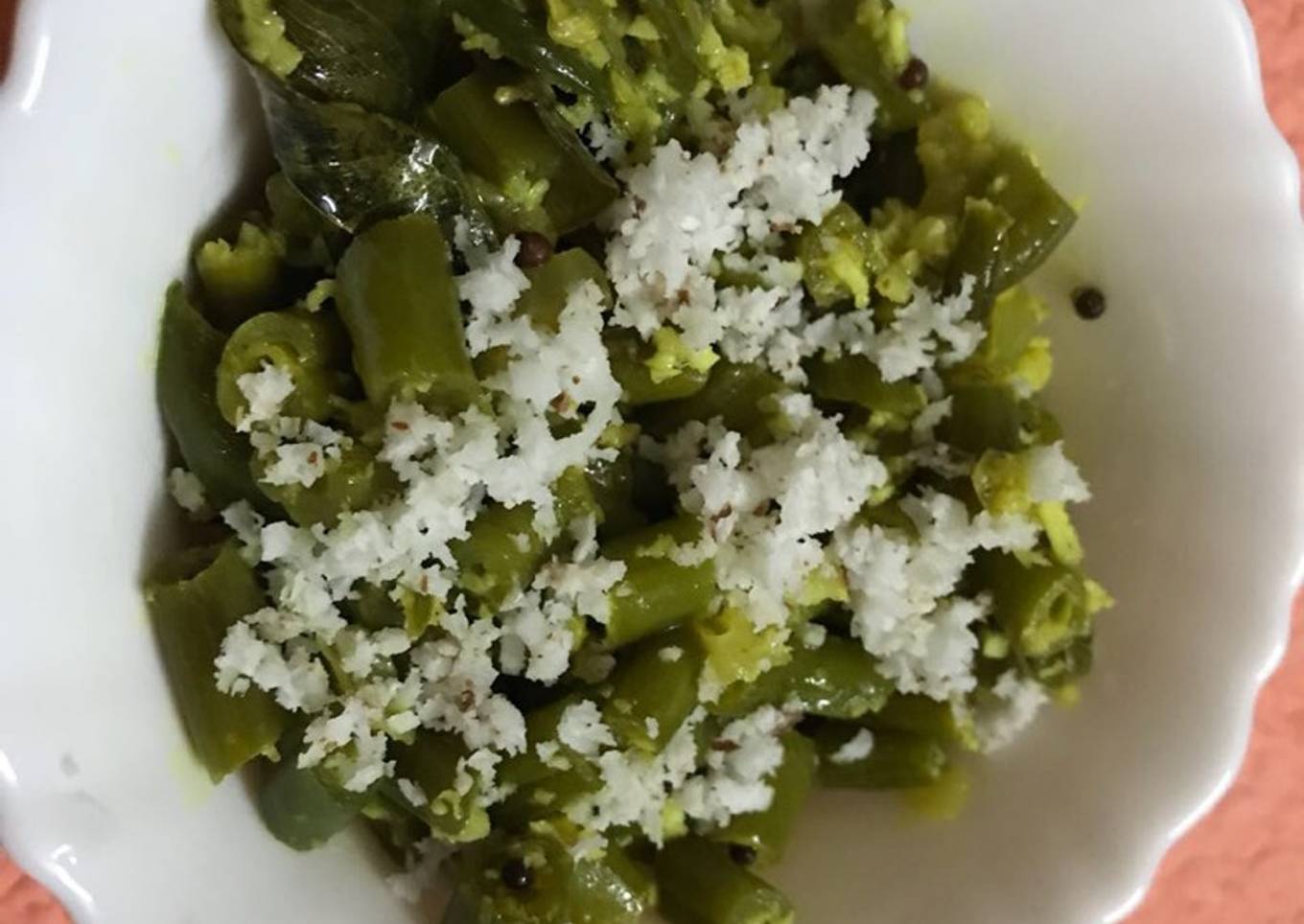 French Beans Dry Vegetable with Coconut