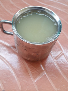 A picture of Amla cucumber honey juice.