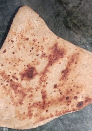 A picture of Ajwain parantha.