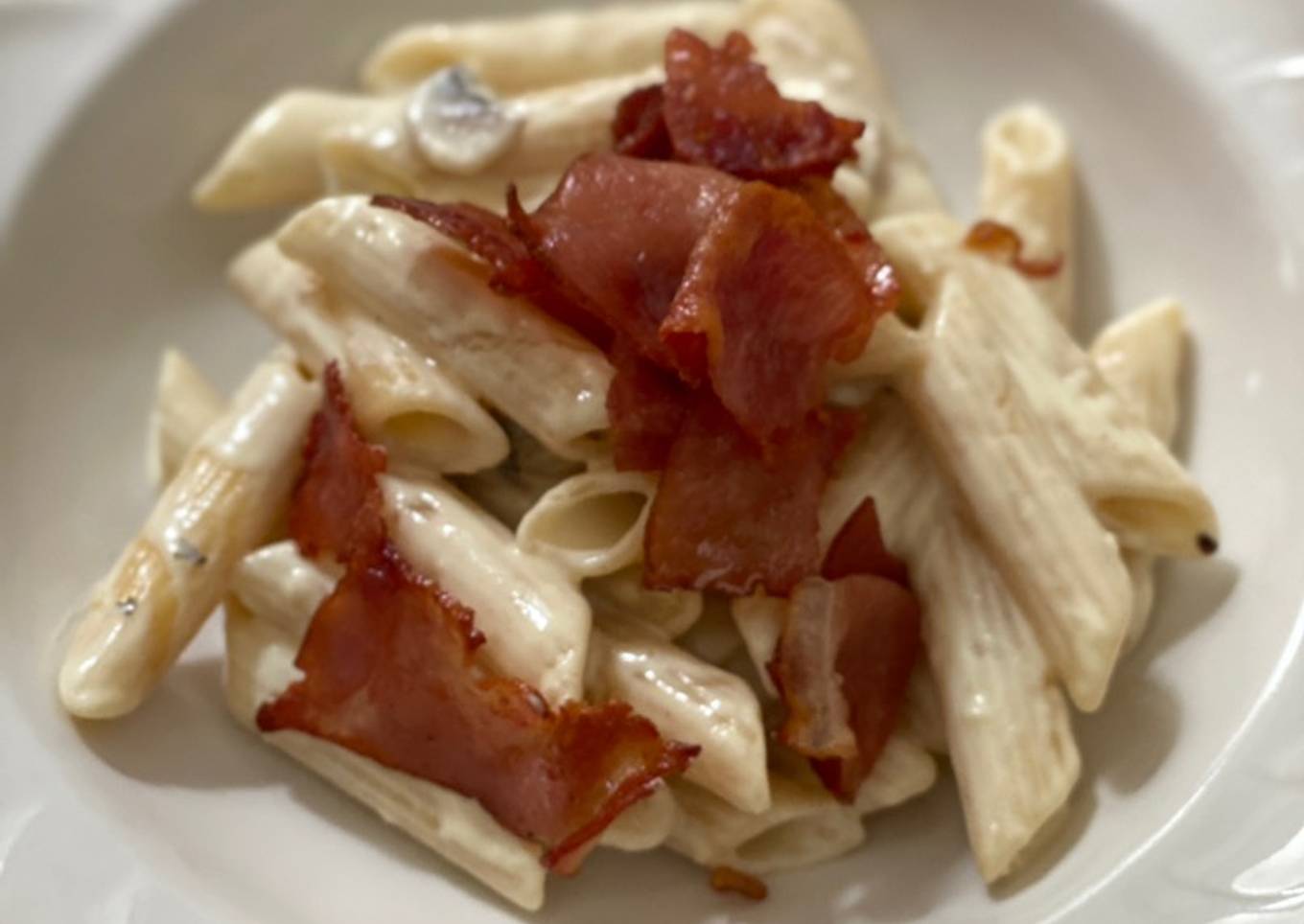 29. Penne Mushroom Bacon Alfredo