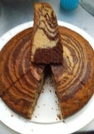 Una foto de Torta marmoleada