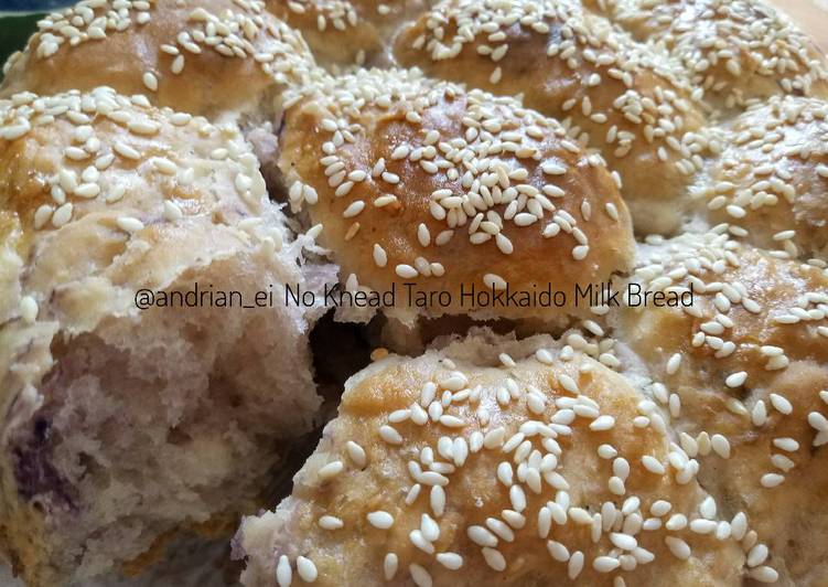 Langkah Mudah untuk Membuat No Knead Taro Hokkaido Milk Bread (Overnight Dough) yang Bikin Ngiler