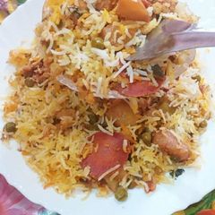 A picture of Mix veg biryani.