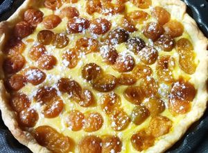 Une photo de Tarte aux mirabelles express