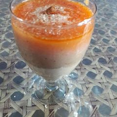A picture of Tricolour smoothie.