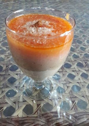 A picture of Tricolour smoothie.