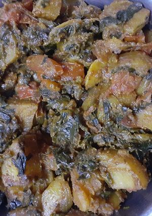 आलू मेथी की सब्जी (aloo methi ki sabzi recipe in Hindi) रेसिपी मुख्य फोटो