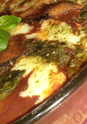 Una foto de Berenjenas a la parmesana