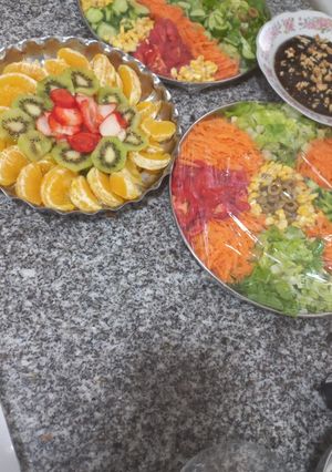 عکسی از دستور تزیین سالاد