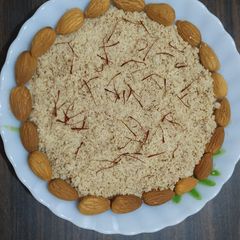 A picture of Badam kaju powder mix.