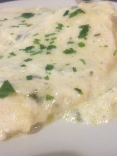 Una foto de Pechugas de pollo en salsa de yogur
