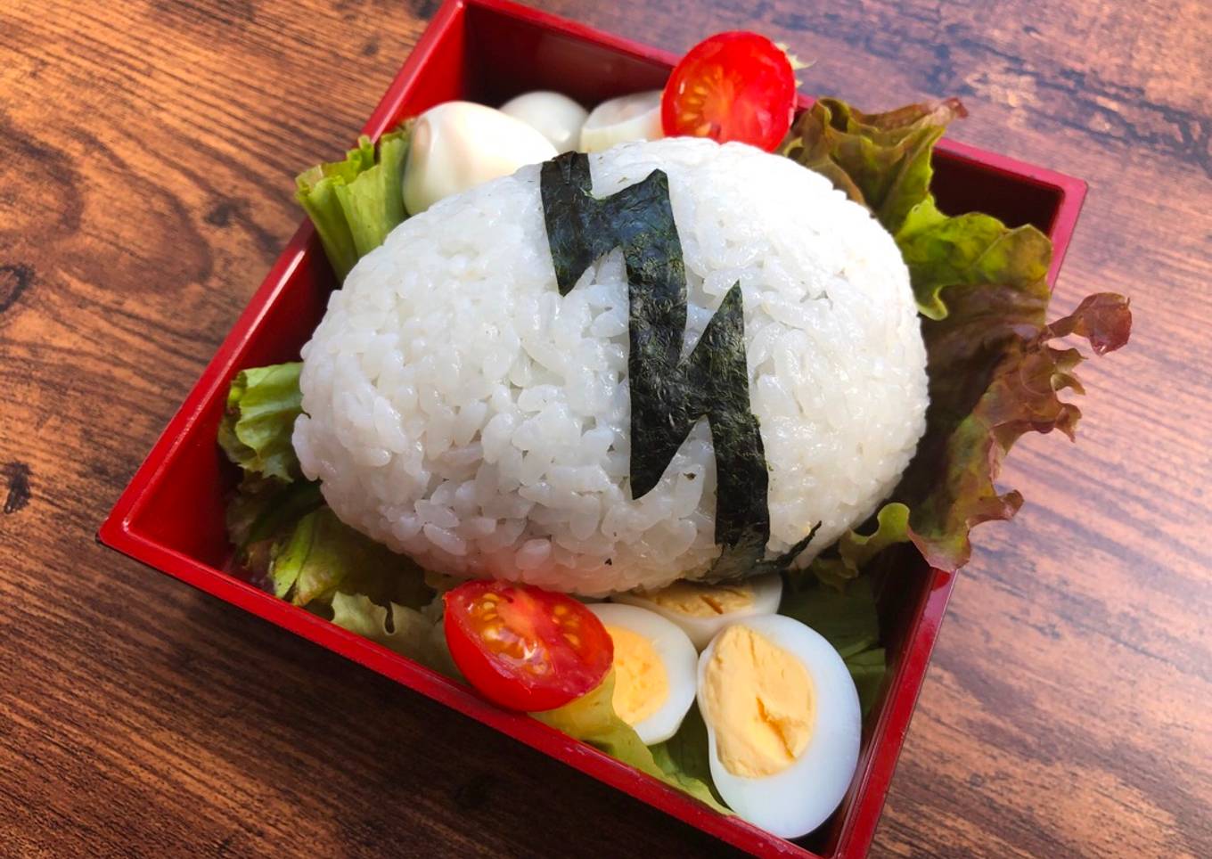 Egg-in-Egg π Rice Ball
