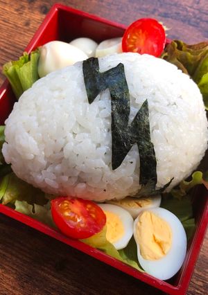 A picture of Egg-in-Egg 🍙 Rice Ball.
