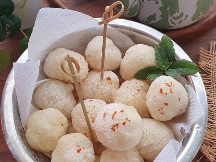 Resep Cimol rasa jagung bakar pedas, Bikin Ngiler