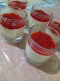 Strawberry Cheese Pudding