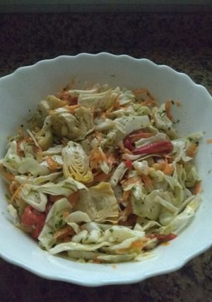 Una foto de Ensalada de col