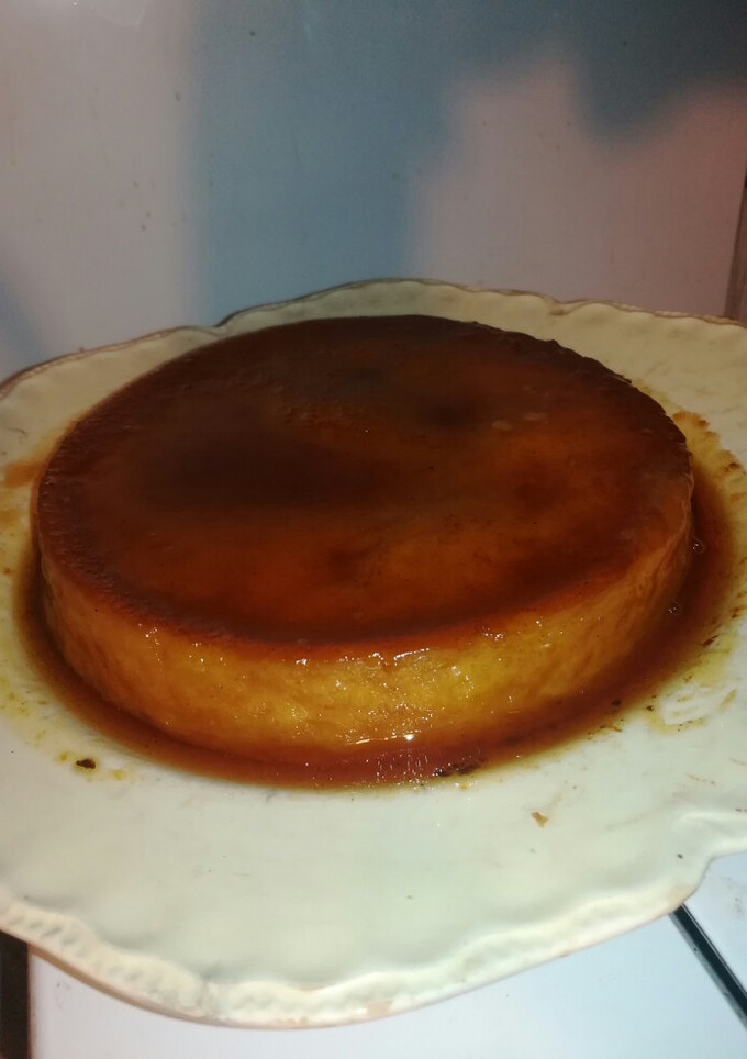 Una foto de Budín de pan, al horno y baño María