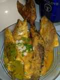 🐟Mangut ikan laut goreng+ikan togek panggang (asap) dan tahu🐟