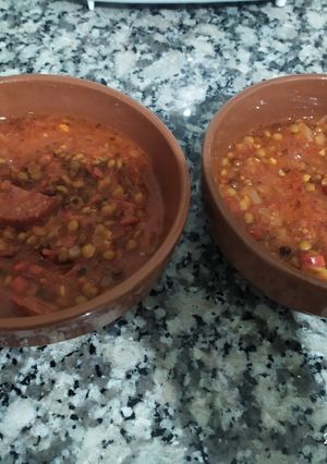 Una foto de Lentejas -mi versión-