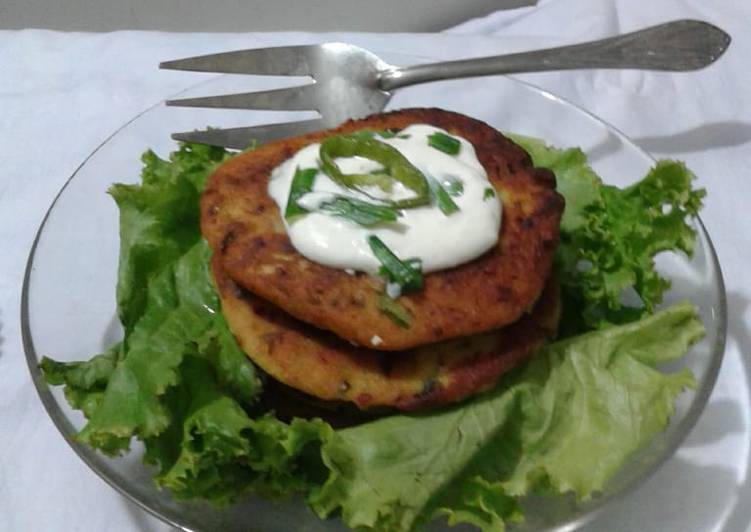 Simple Way to Prepare Any-night-of-the-week Mashed potato pancakes