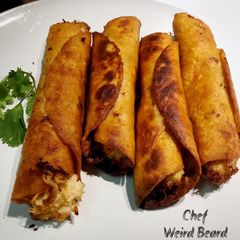 A picture of Easy Creamy Chicken Flautas.