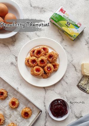 Foto resep Strawberry thumprint cookies