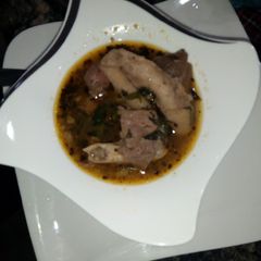 A picture of Goat meat pepper soup.