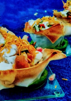 A picture of Baked katori chat.