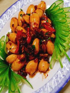 Hình của món Mực rim nước mắm.