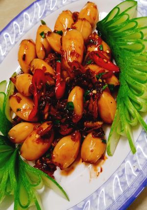 Hình của món Mực rim nước mắm.