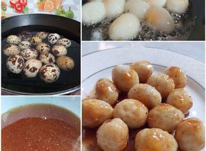 Hình của món Trứng cút chiên nước mắm.