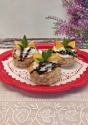 Nektarinos vaníliakrém kosárka recept fotója