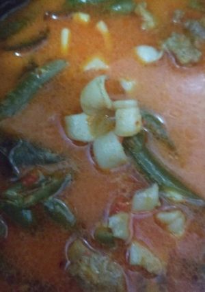 Foto resep Bunga Cumi santan vs buncis