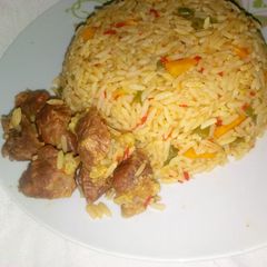 A picture of Jollop rice recipe contest.