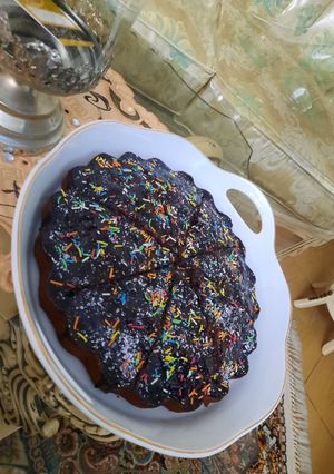 عکسی از دستور کیک شکلاتی بدون شیر🙂😋