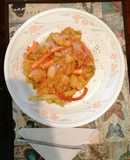 Estofado de pollo con verduras