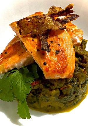 A picture of Haagaloo with Trout.