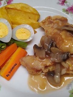 Foto resep Steak ayam jamur