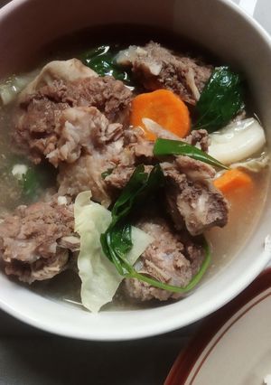 Foto resep Sop Kaldu Tulang Magic Com