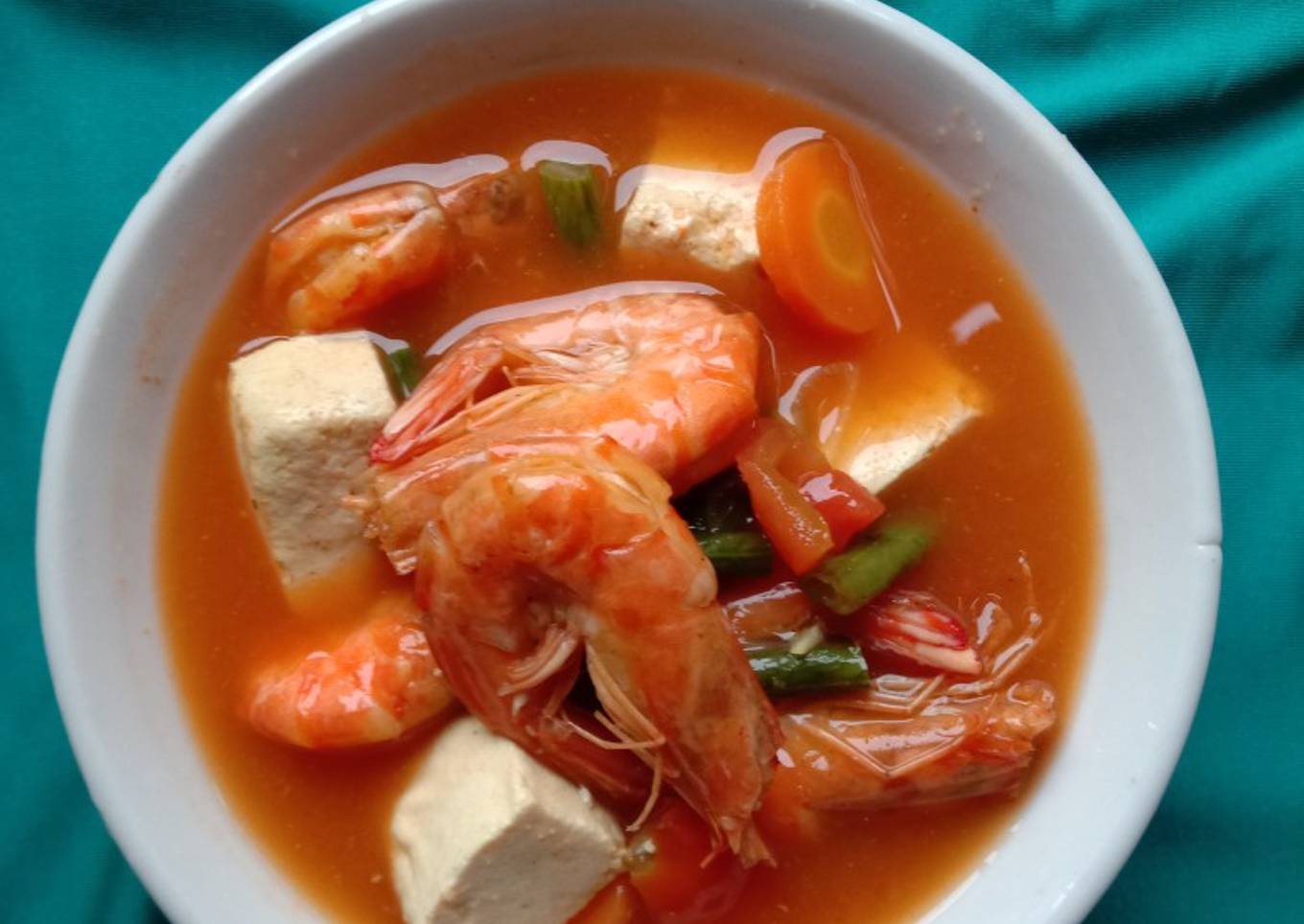 Tomyam Udang Tahu Ala Ala