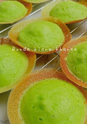 Foto resep Apem selong pandan (lembut tidak berpasir)