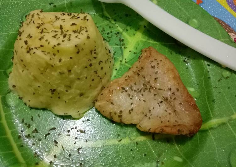 Mash Potatoes and Grill Dori (menu batita Iy+) Express cooking
