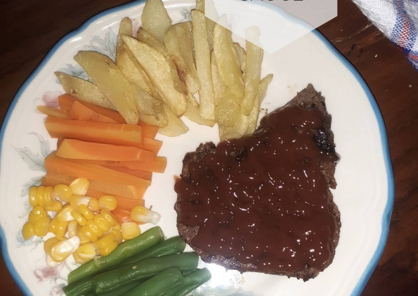 Beef Steak With BBQ Sauce