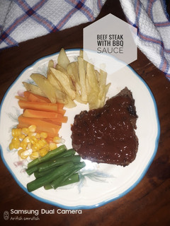 Foto resep Beef Steak With BBQ Sauce