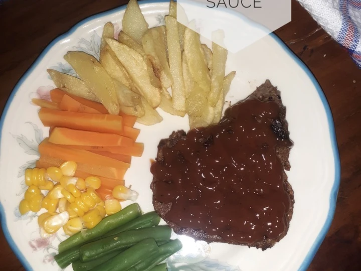 Langkah Mudah untuk Membuat Resep Beef Steak With BBQ Sauce yang Bisa Manjain Lidah Anti Ribet, Mantap Sekali