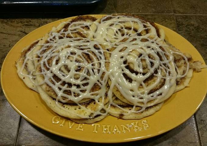 Cinnamon Roll Pancakes Recipe