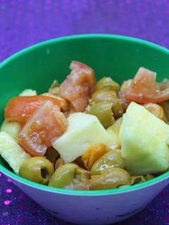 Una foto de Ensalada de piña con mandarinas
