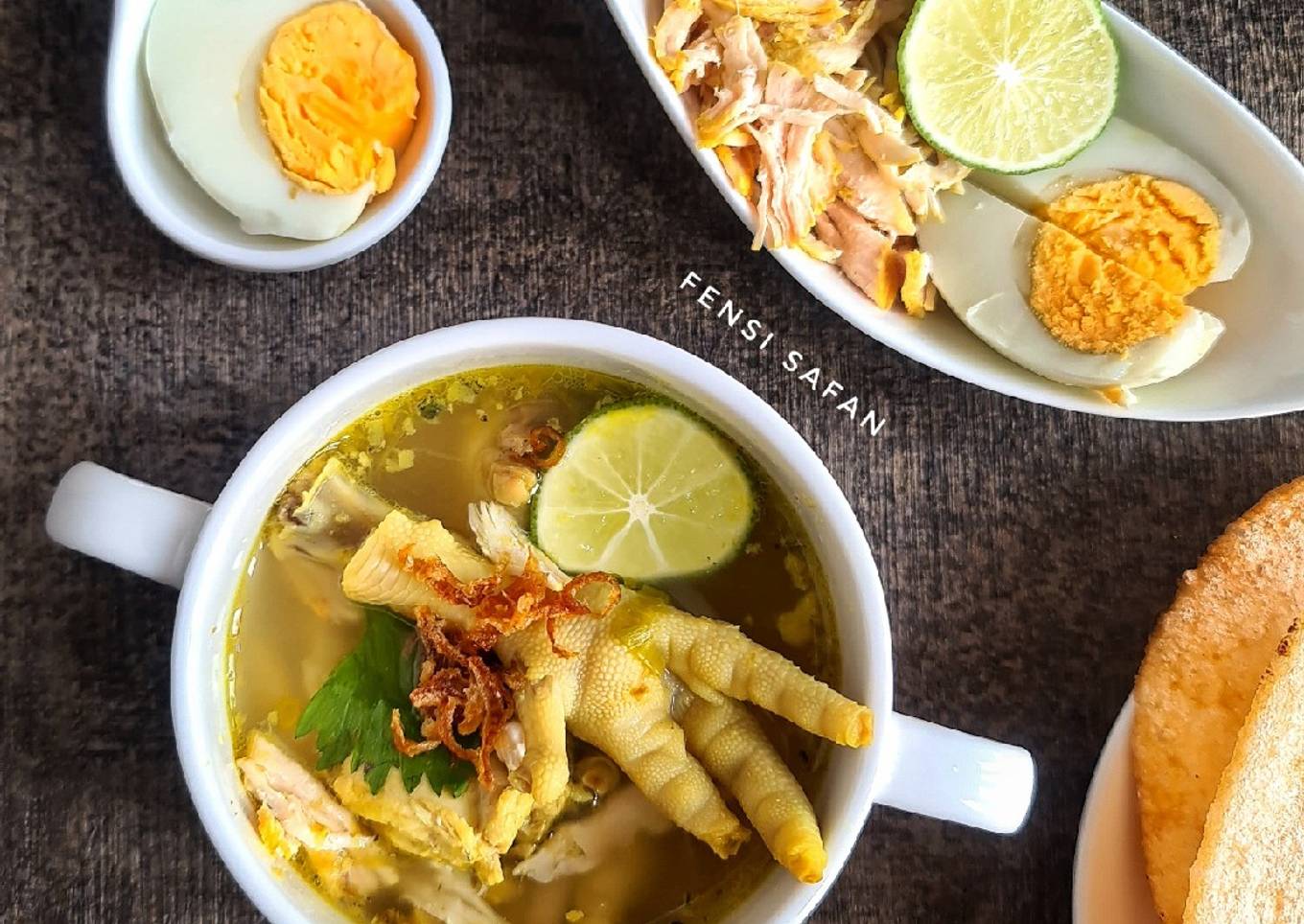 Soto Ayam Lamongan (dengan bandeng)