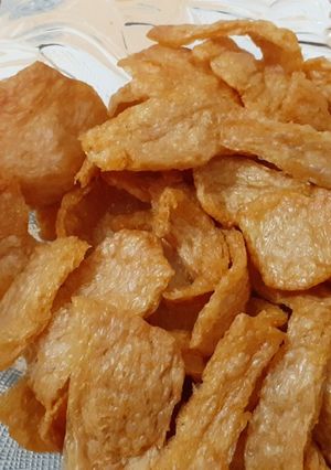 Hình của món Gà xé chay chiên giòn (nồi chiên không dầu).